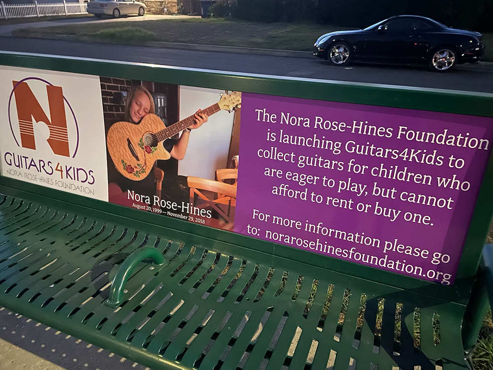 Nora Rose Hines Foundation Bus Bench